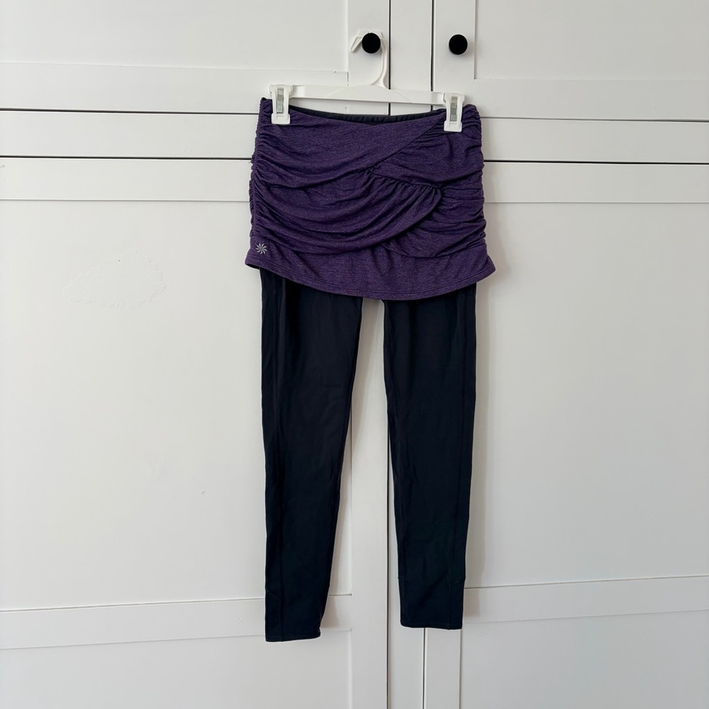 Athleta Purple Skirt Leggins Size Small